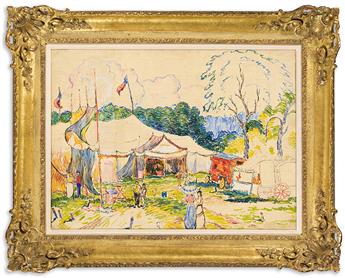 REYNOLDS BEAL (1866 - 1951) Circus, Walden, New York.